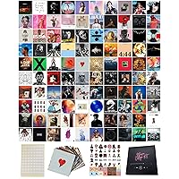 150 Pcs | Posters, Album Cover Posters, Posters For Bedroom, Room Decor, Rapper Posters For Room, Rap Album Posters, Music Artist Posters, 6x6 Inch 100 Pcs & 50 Stickers