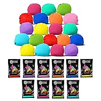 Chameleon Colors Original Color Powder Balls & 1 lb Bags of Color Powder - 25 Powder Balls in 10 Colors - 10 1 lb Powder Bags in 10 Colors - For 20-25 People - Non-Toxic - Color War & Bachelor Party