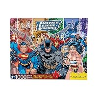 AQUARIUS DC Comics Puzzle Justice League (1000 Piece Jigsaw Puzzle) - Officially Licensed DC Comics Merchandise & Collectibles - Glare Free - Precision Fit - 20 x 27 Inches