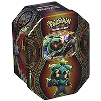 Pokemon TCG: Mysterious Powers Marshadow-GX Tin Collectible Trading Card Set 4 Booster Packs, 1 Ultra Rare Foil Promo Card, Online Code Card
