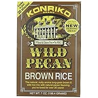 Konriko Wild Pecan Brown Rice, 7-Ounce Boxes (Pack of 12)