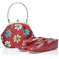 Sevian G6124-1 Handbag, Kimono, Made in Japan, Red