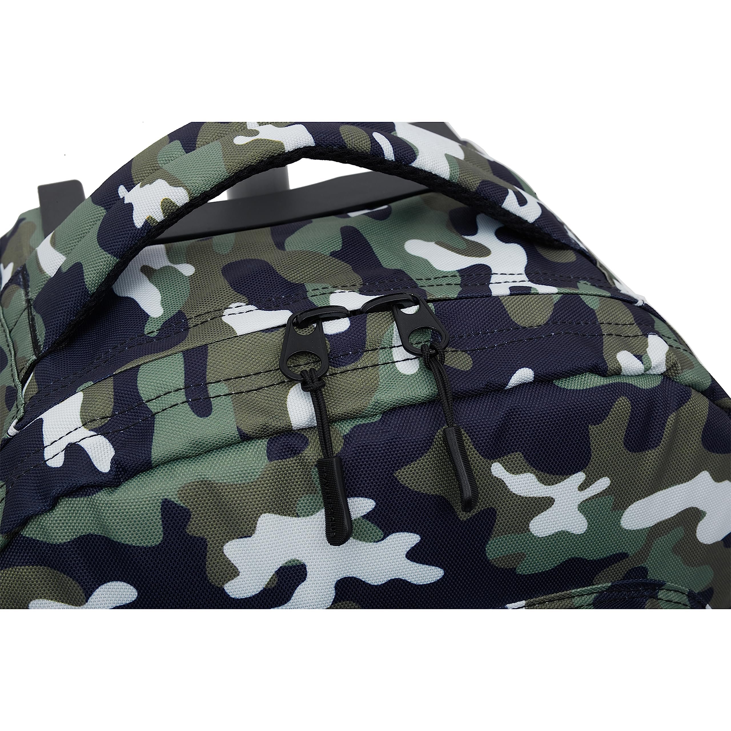 Travelers Club Rolling Backpack with Shoulder Straps, Camo, 18-Inch