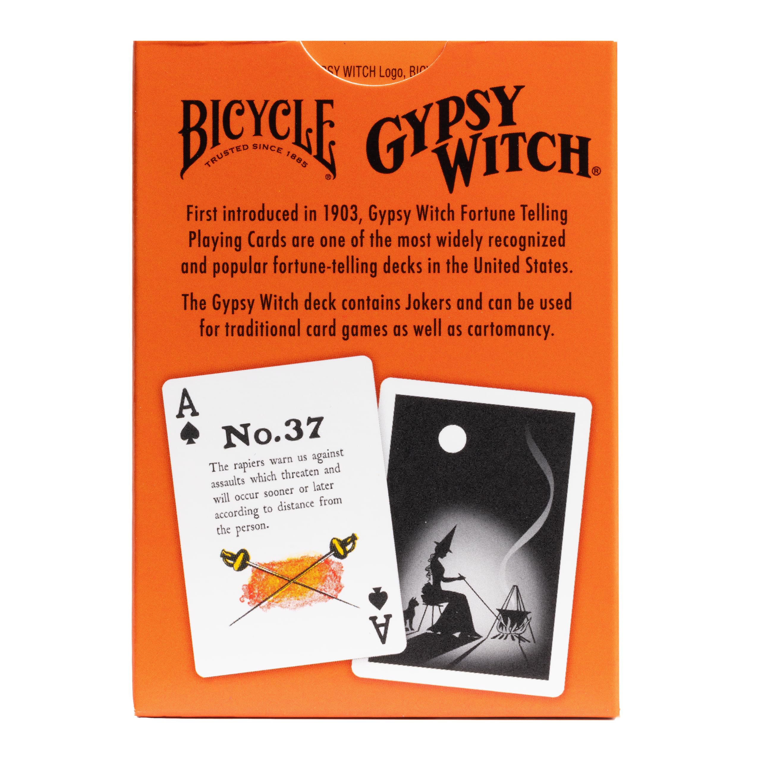 Bicycle Gypsy Witch Fortune Telling Playing Cards, 52 Playing Card Deck, Play Card Games and Tarot Reading Magic