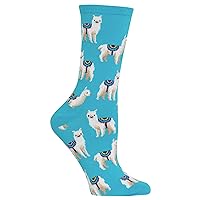 Hot Sox Women's Funny Animal Crew Socks-1 Pair Pack-Cool & Cute Wordplay Novelty Gifts