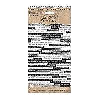 Small Talk Stickers by Tim Holtz Idea-ology, 8.25 x 4.25 Inch Sheet Size, 296 Stickers, Black/White, TH93193