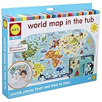 ALEX Bath World Map in the Tub