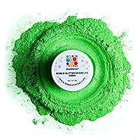 Blacksherbet Green Edible Glitter for Drinks 5 Grams | KOSHER Certified | Drink Glitter and Dust for Cakes, Strawberries, Cupcakes, Chocolate & Cake Pops