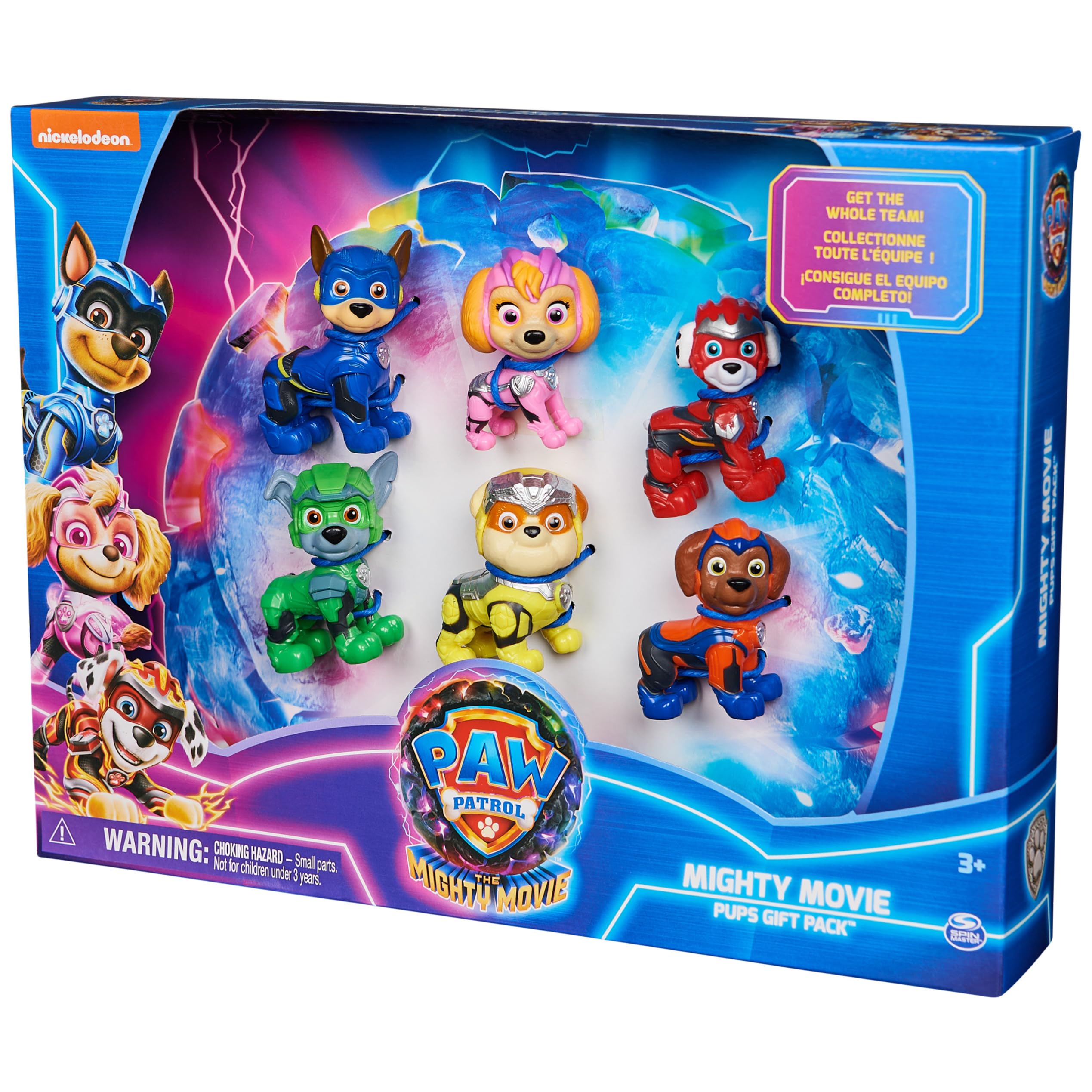 Paw Patrol: The Mighty Movie, Toy Figures Gift Pack, with 6 Collectible Action Figures, Kids Toys for Boys and Girls Ages 3 and Up