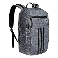 adidas League Three Stripe 2 Backpack, Jersey Onix Grey/Black, One Size