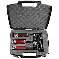 CASEMATIX Barber Case for Clipper Guard Blade Holder, Trimmer, Finisher - Case for Barbers Compatible with Detachable Clippers Metal Guards and Hair Cutting Accessories in Custom Blade Case