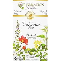 CELEBRATION HERBALS Valerian Root Tea Organic 24 Bag, 0.02 Pound