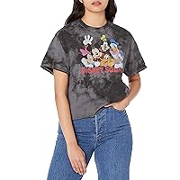 Disney Characters Squad Women's Fast Fashion Short Sleeve Tee Shirt