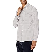 Lacoste Men's Long Sleeve Printed Slim Fit Button Down Shirt