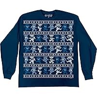 Liquid Blue Unisex-Adult Grateful Dead Dancin' Bear Xmas Sweater Ls Tee