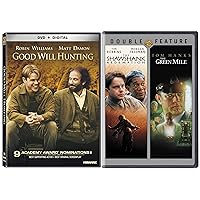 The Shawshank Redemption / The Green Mile Stephen King & Good Will Hunting Set [DVD] Bundle Triple Feature Movie Set