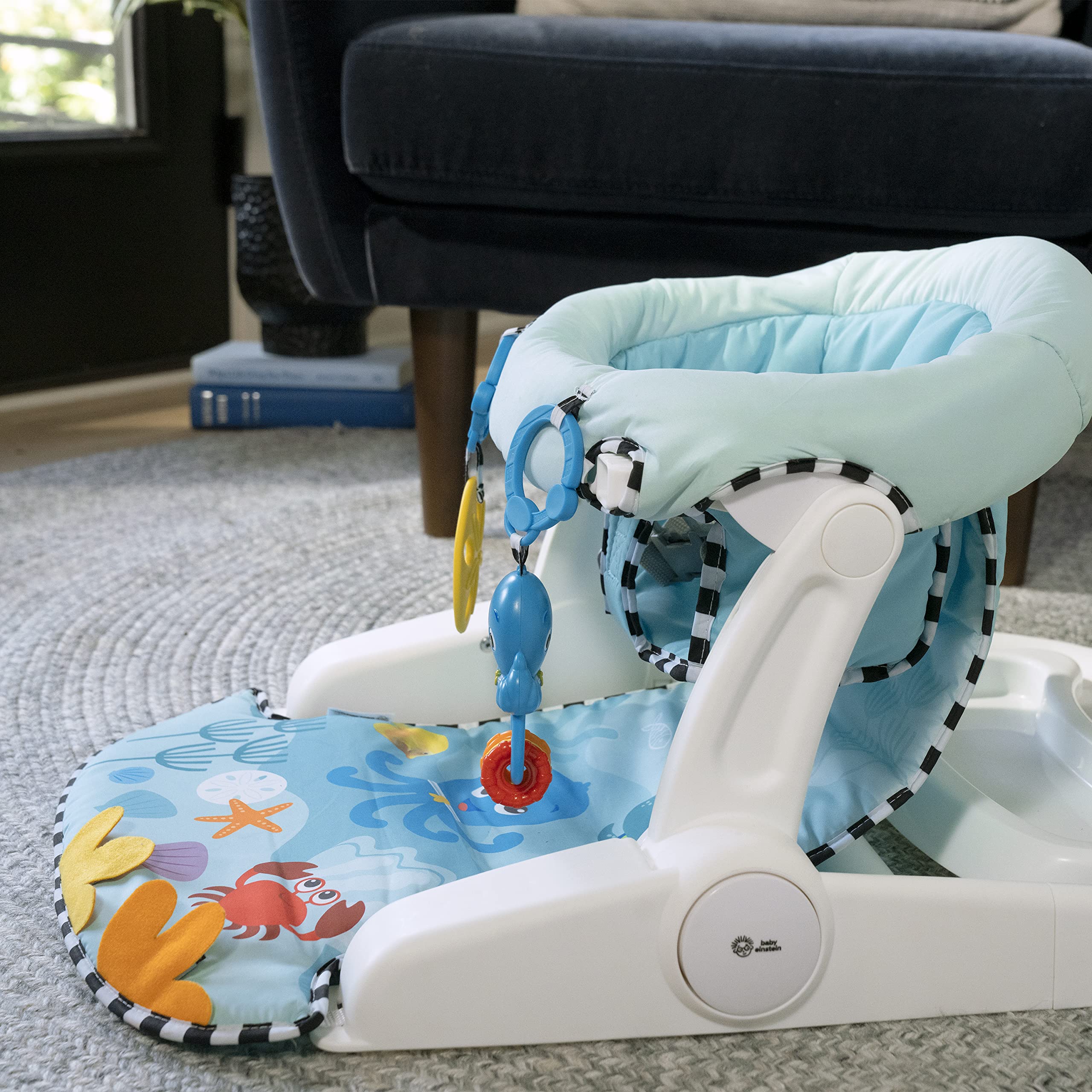 Baby Einstein Sea of Support 2-in-1 Sit-Up Floor Seat, with Removable Tray and Toys