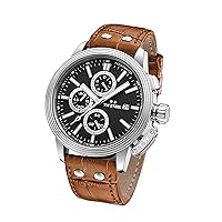 TW Steel CEO Adesso Mens Quartz Watch with Chronograph Display and Leather Strap