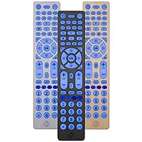 Backlit Buttons Universal Remote Control, Samsung TV Remote Control Replacement, Samsung Remote Control for Smart TV, Roku Remote Replacement, Vizio, LG TV, Sony, Apple TV, 8-Device, Black, 37123