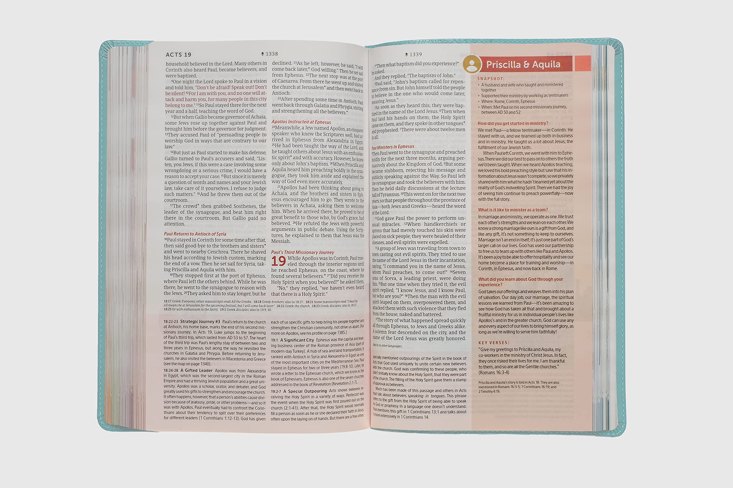 NLT Student Life Application Study Bible, Filament-Enabled Edition (LeatherLike, Teal Blue Striped, Red Letter)