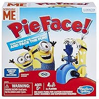 Hasbro Gaming Pie Face Game Despicable Me Minion Made Edition - Test Your Luck as a Minion - Fun for the Whole Family - Slowly Load the Throwing Arm with a Pie or Sponge - Ages 5 and Up