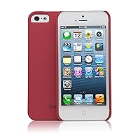 Jarv Sandstone Snap-on Case for iPhone 5 - Frustration-Free Packaging - Red