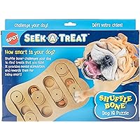 Ethical Pet Seek-a-Treat Shuffle Bone Dog Puzzle Ethical Pet Seek-a-Treat Shuffle Bone Dog Puzzle