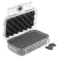 Seahorse 56 Portable Waterproof Hard Protective Micro Case with Accuform Foam - Mil Spec/USA Made / IP67 Waterproof/Lockable/Airtight/Smell Proof - for Hand Tools, Hobby Tools
