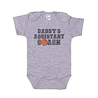 Basketball Onesie/Daddy's Assistant Coach/Baby Sports Outfit/B-ball Bodysuit/Super Soft