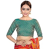 Women's Party Wear Readymade Bollywood Stitched Designer Indian Style Padded Blouse for Saree Crop Top Choli