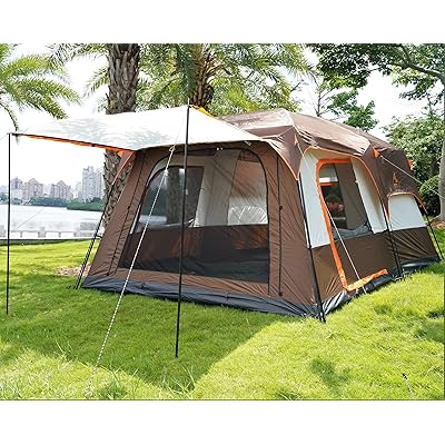KTT Extra Large Tent 12 Person(Style-B),Family Cabin Tents,2 Rooms,Straight  Wall
