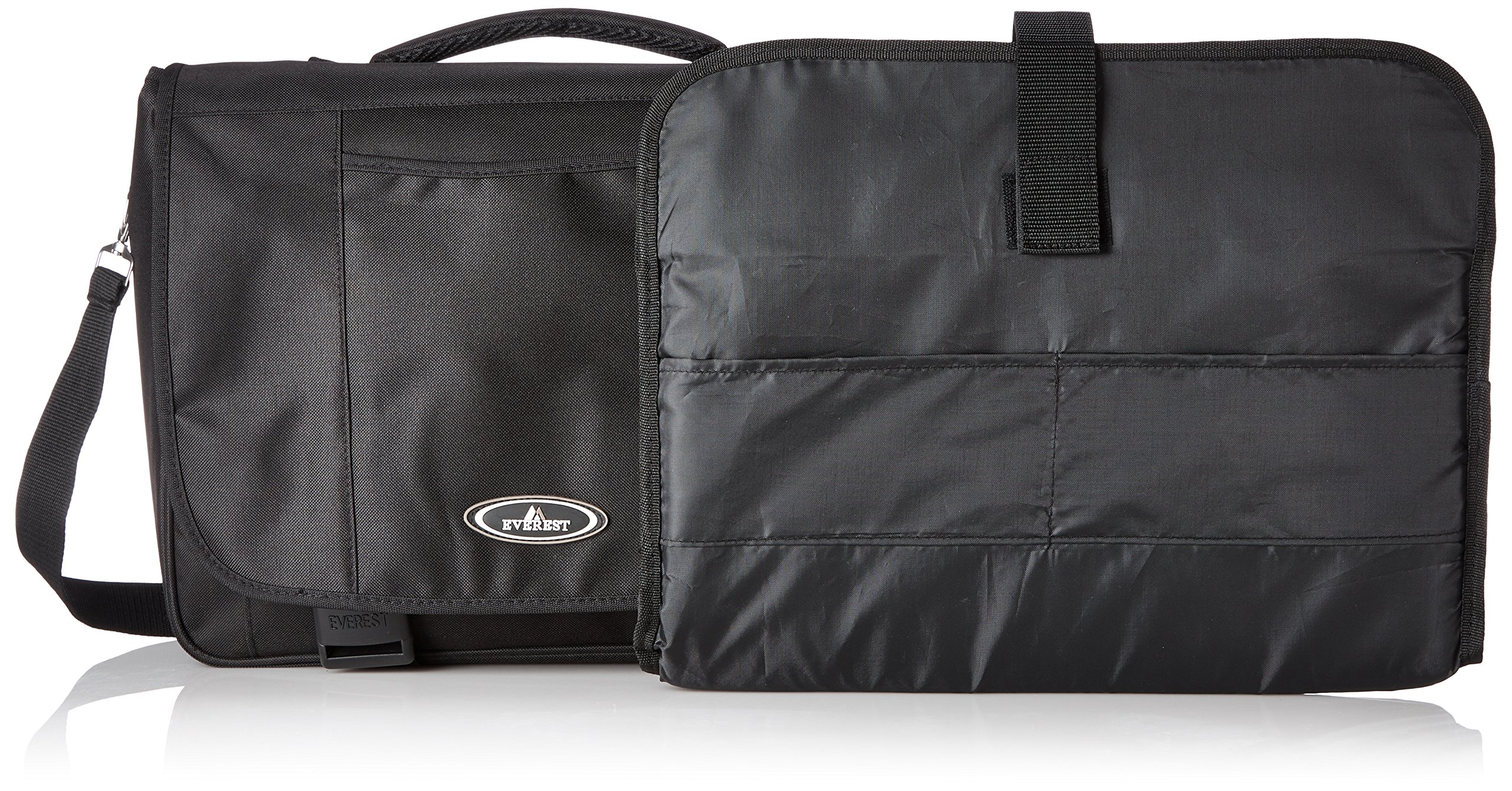 Everest Casual Laptop Briefcase, Black, One Size