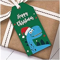 Children's Dinosaur Christmas Gift Tags (Present Favor Labels)