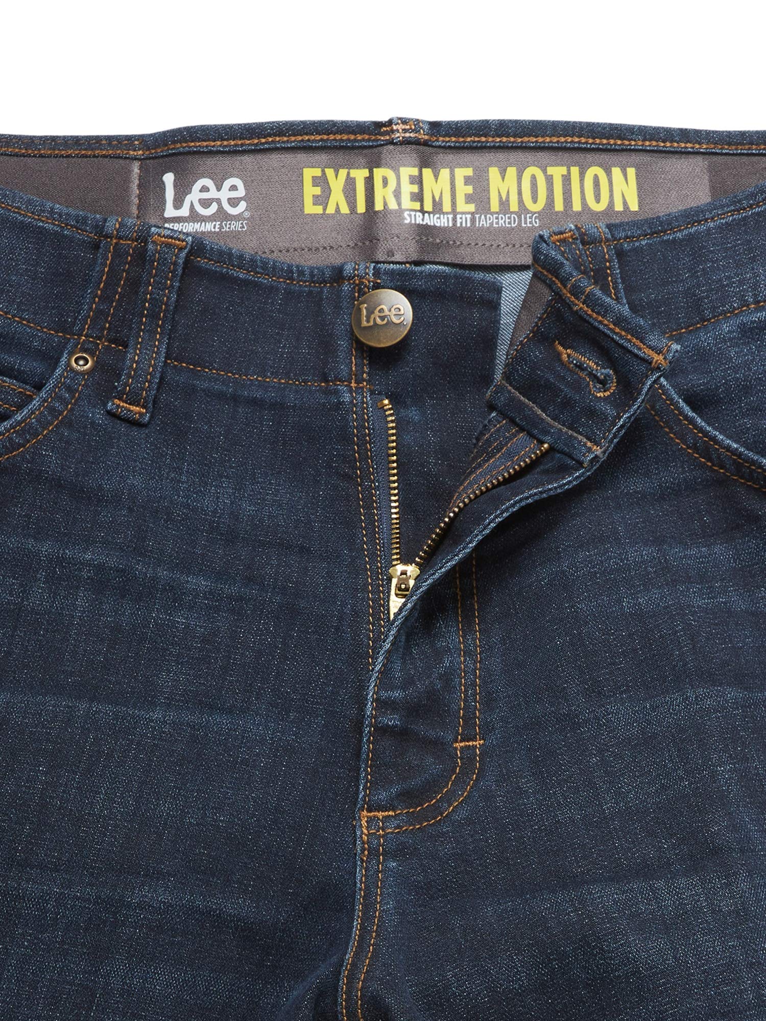 Lee Men's Big & Tall Performance Series Extreme Motion Straight Fit Tapered Leg Jeans, Maverick, 56W x 32L