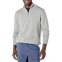 Amazon Essentials Men's 100% Cotton Quarter-Zip Sweater