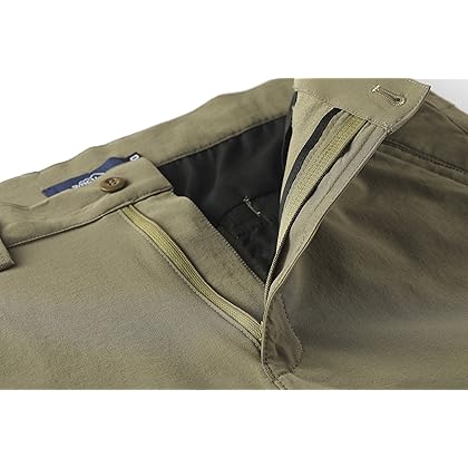 svacuam Men's Outdoor Quick Dry Hiking Cargo Shorts with Zipper Pockets