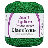 Red Heart Classic Crochet Thread, Myrtle Green, 1050 Foot
