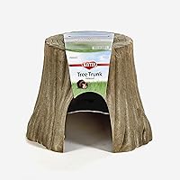 Kaytee Natural Tree Trunk Habitat Hideout for Pet Dwarf Rabbits, Guinea Pigs, Hamsters, and Chinchillas, Large
