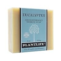Eucalyptus Bar Soap - Moisturizing and Soothing Soap for Your Skin - Hand Crafted Using Plant-Based Ingredients - Made in California 4oz Bar
