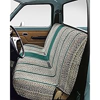 Car Seat Covers, Baja Saddle Blanket Car Accessories, Universal Fits Ford, Chevrolet, Dodge, Bench Seats, and Full Size Pickup Trucks (Green)