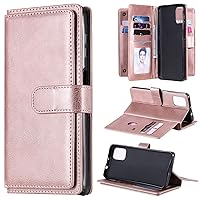Flip Case Cover for Motorola Moto G9 Plus Wallet Protective Case,PU Leather Magnetic Buckle Protective Shell, TPU Shock-Proof Bracket Card Slot Phone Case for Motorola Moto G9 Plus Phone Back Cover