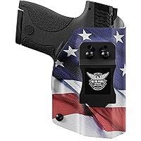 We The People Holsters - American Flag - Inside Waistband Concealed Carry - IWB Kydex Holster - Adjustable Ride/Cant/Retention