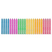 Papyrus Birthday Candles, Neon Glitter (24-Count)