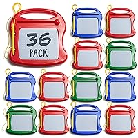 Prextex 36 Pack of Mini Magnetic Drawing Board for Kids - Mini Doodle Pad Bulk Toys for Party Favors for Kids 4-8 and 8-12 - Classroom Prizes, Goodie Bags for Kids Birthday Party