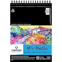 Canson XL Series Watercolor Paper, Bulk Pack, 9x12 inches, 100 Sheets  (90lb/185g) - Artist Paper for Adults and Students - Watercolors, Mixed  Media
