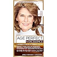 L'Oreal Paris ExcellenceAge Perfect Layered Tone Flattering Color, 5G Medium Soft Golden Brown