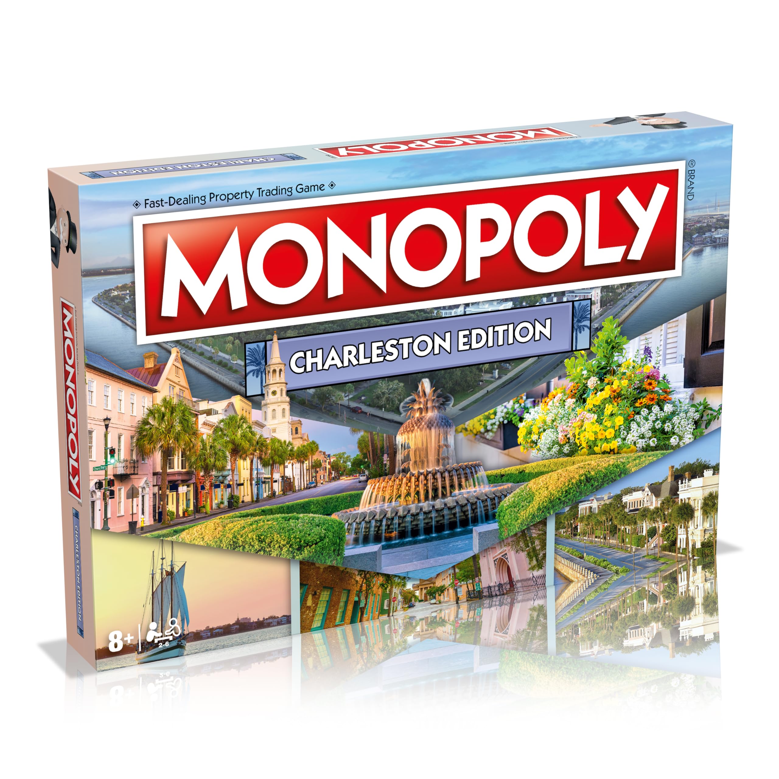 Charleston Monopoly Family Board Game, for 2 to 6 Players, Adults and Kids Ages 8 and up, Buy, Sell and Trade Your Way to Success