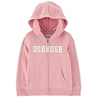 OshKosh B'Gosh Girls' Logo Hoodie, Rosewood, 2T