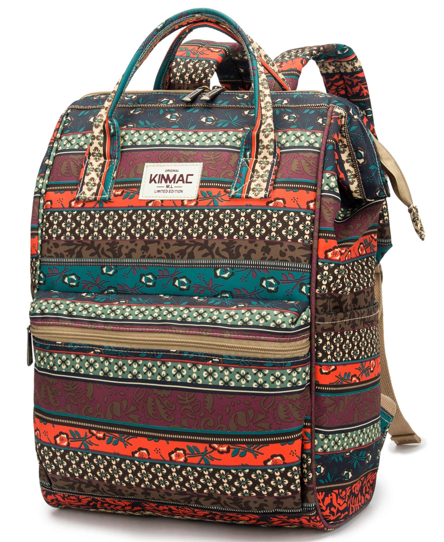 Kinmac Waterproof Laptop Backpack For Laptop Up to 15.6 Inch Men Women Travel Outdoor Backpack (Bohemian)