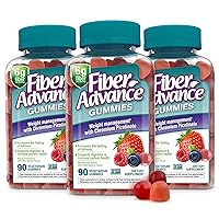 Fiber Advance Weight Management Gummies | 100% Plant Based Fiber for Digestive Wellness and Gut Health | Chromium Picolinate for Weight Management Support (3-Pack)